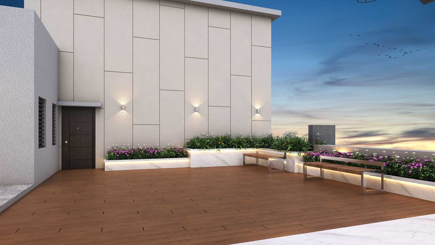 Ankur Heights Terrace Landscaping and Greenery